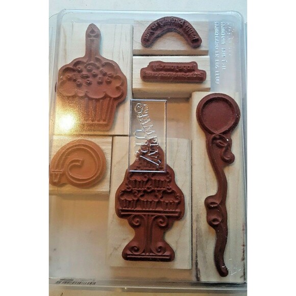 Crazy For Cupcakes Retired Stampin' Up! Stamp Set Balloon Party Birthday - Picture 6 of 8